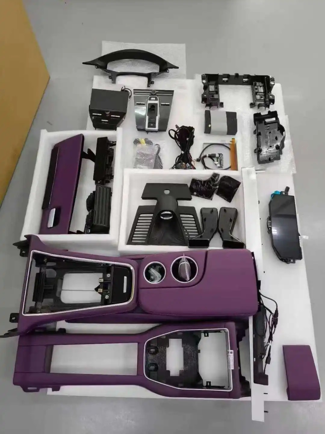 Car Interior for  Panamera 2010-2016 970 Upgrade Kit 971 Center Console Dashboard Car Modification Central Screen 13pcs